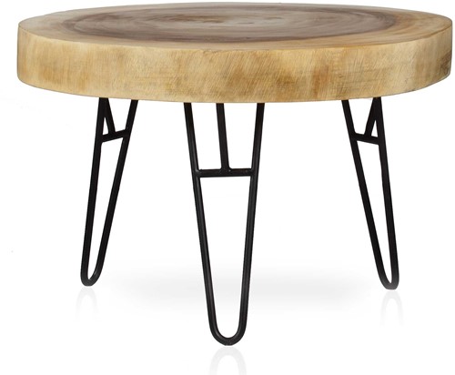 COFFEE TABLE MUNGGUR/ WITH IRON LEGS